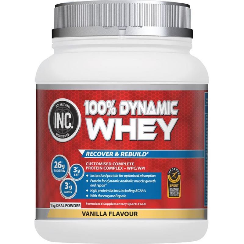 INC 100% Dynamic Whey vanilla Flavour